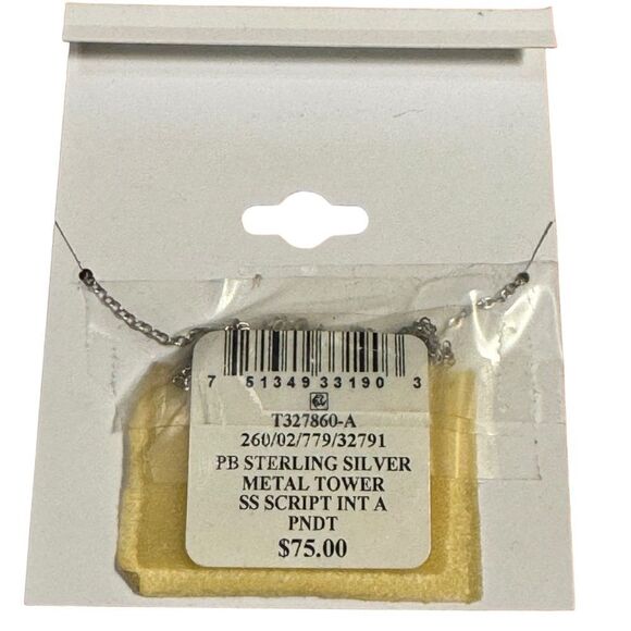 Giani Bernini Script Initial “a”  18” Pendant Necklace in Sterling Silver - Picture 3 of 3